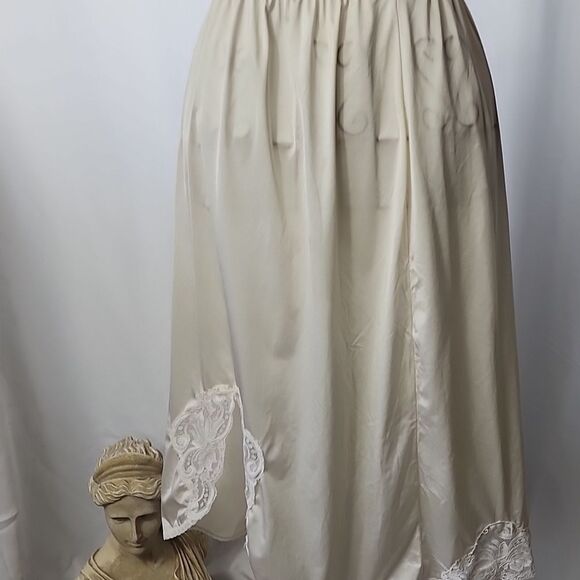 Vintage Union Made Satin & Lace Slip Size M Wonder Maid Non Cling - Picture 1 of 10